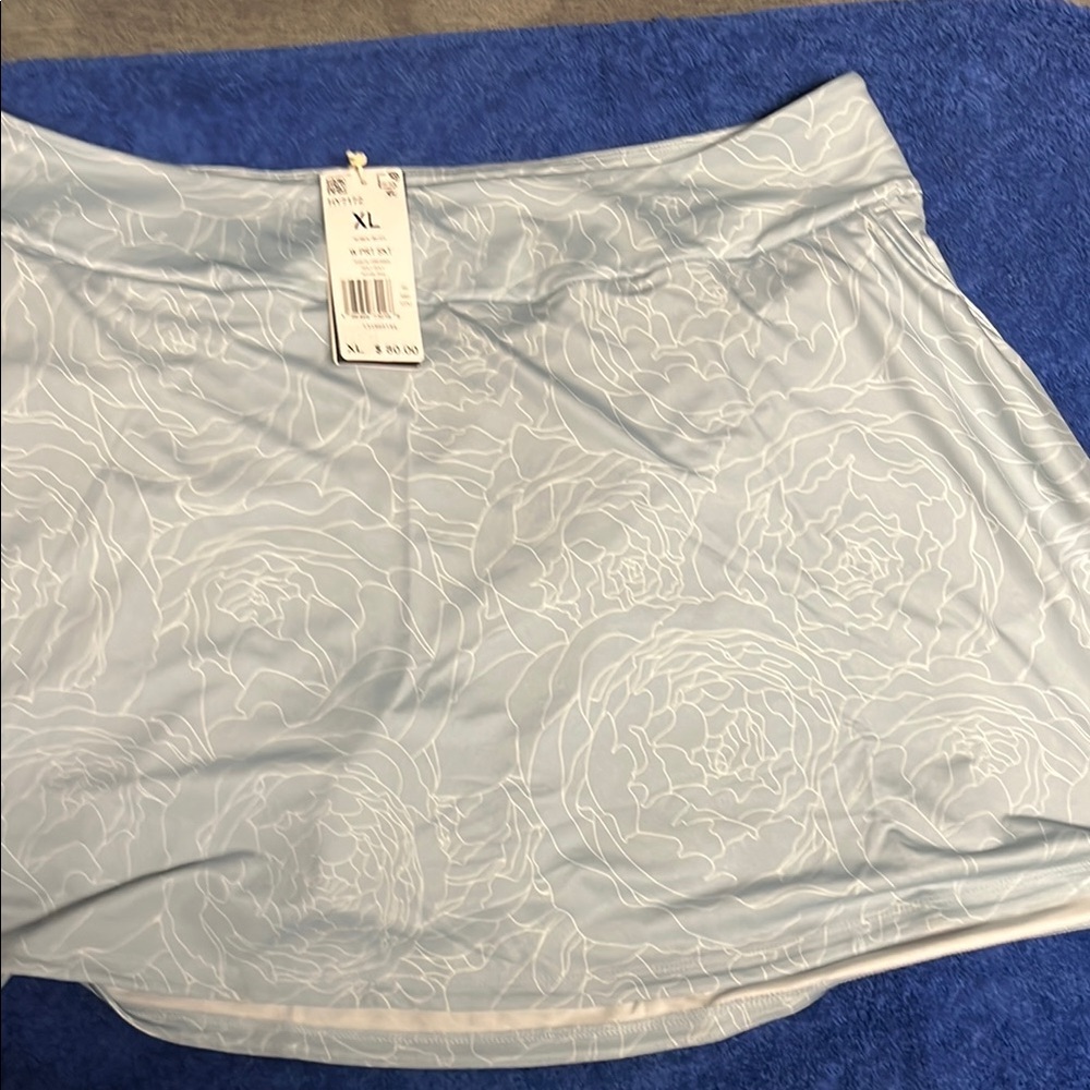 adidas Light Blue Floral Skirt